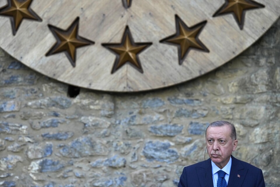 Turkiets president Erdogan har sagt att tio västerländska ambassadörer ska förklaras persona non grata. Arkivbild.