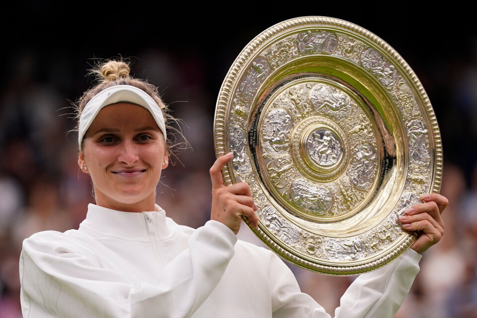 Marketa Vondrousova vann årets Wimbledon.