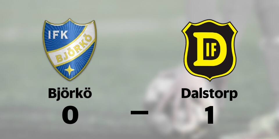 Det var en hård match mellan Björkö och Dalstorp.