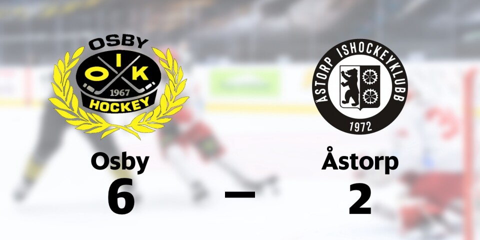 Osby vann mot Åstorp IK