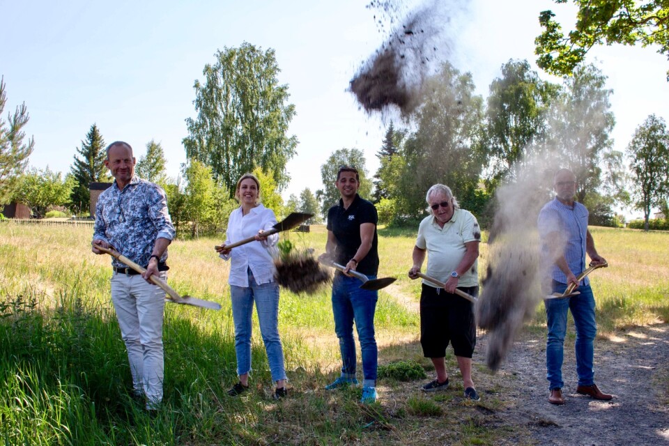 Från vänster Kenny Lindgard, Isabella Jansson, Emil A Jansson, Gered Rundquist och Staffan Dahlström.