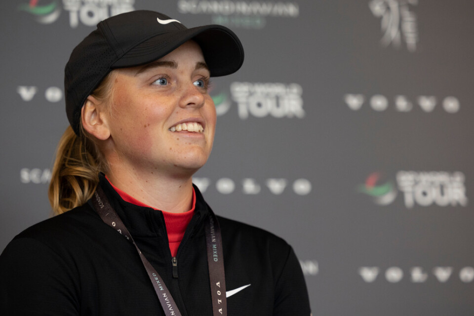 Maja Stark, 22, har sedan hon blev proffs förra sommaren vunnit tre gånger på Europatouren. Nu spelar hon Scandinavian Mixed på Halmstad golfklubb.