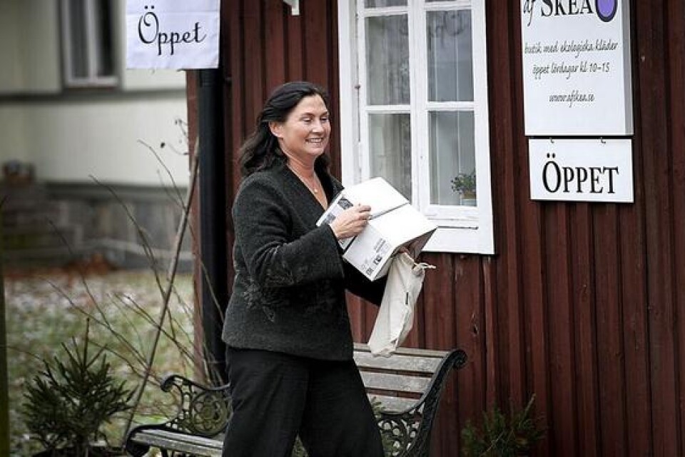 Charlotte Norrman-Oredsson driver ensam sin butik af Skea. Bild: Peter Åklundh