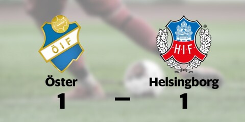 Öster spelade lika mot Helsingborg