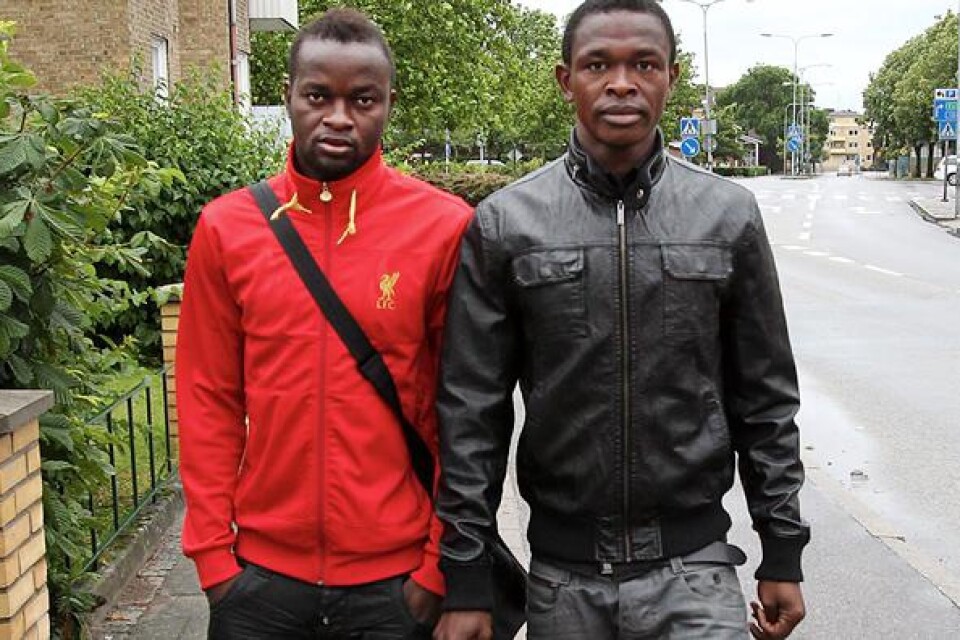 David Simbo och Ibrahim Koroma.