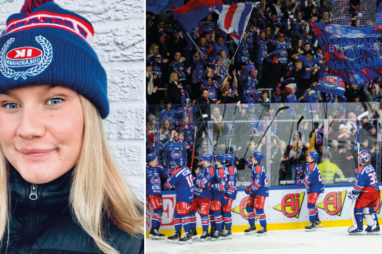 IKO-supportern Julia Kling, 24: ”Har alltid varit på hockey sedan förskolan”