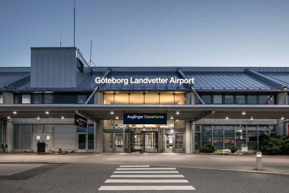 Göteborg Landvetters flygplats.