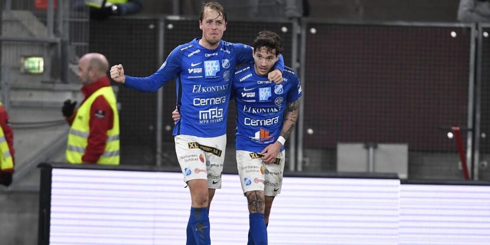 Robin Strömberg och Luis Argudo, två blåvita matchvinnare.