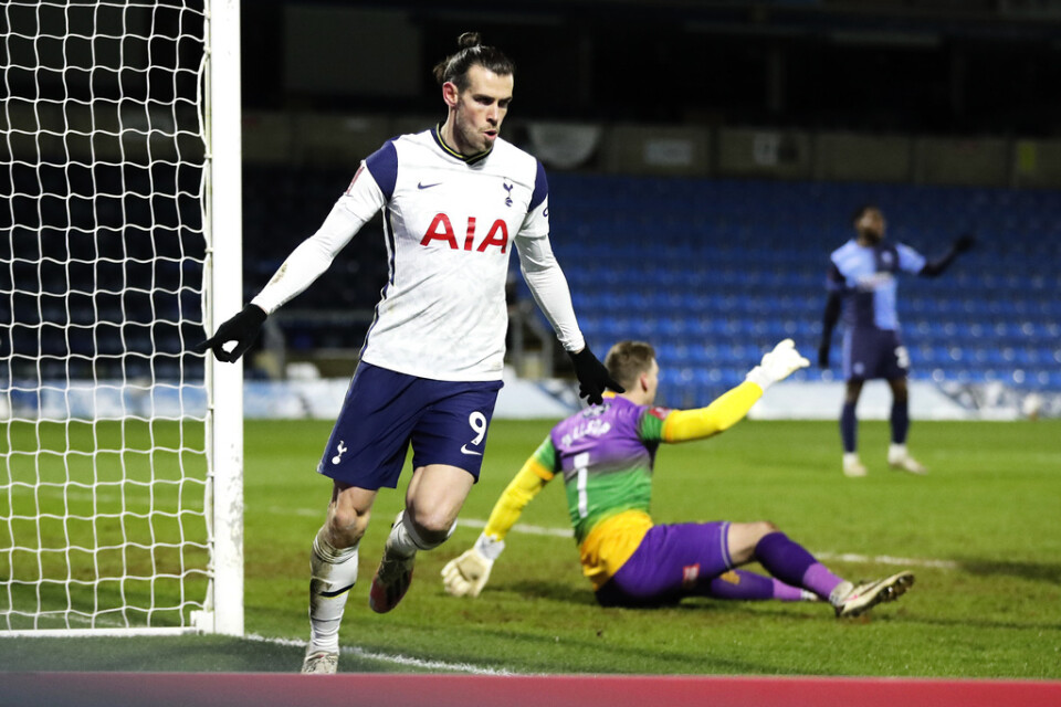 Gareth Bale gjorde mål för Tottenham.