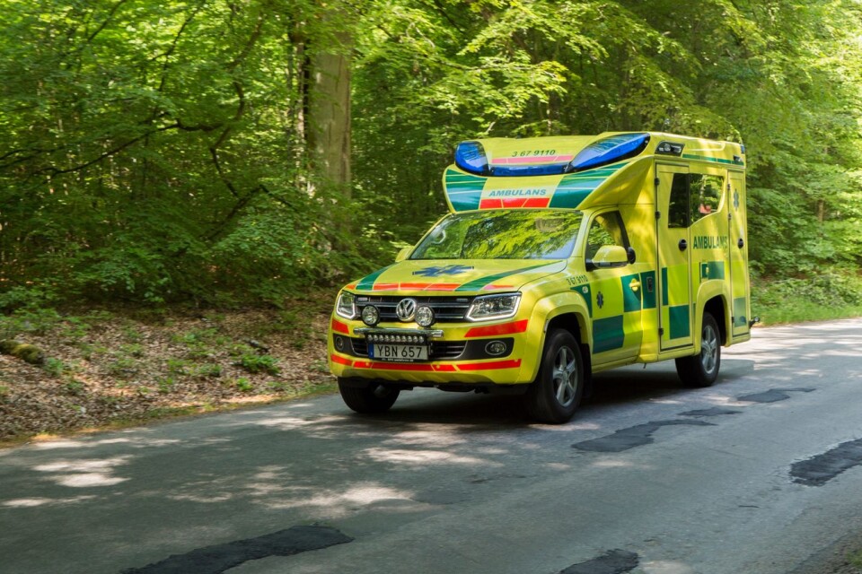 Ambulans från Region Kronoberg.