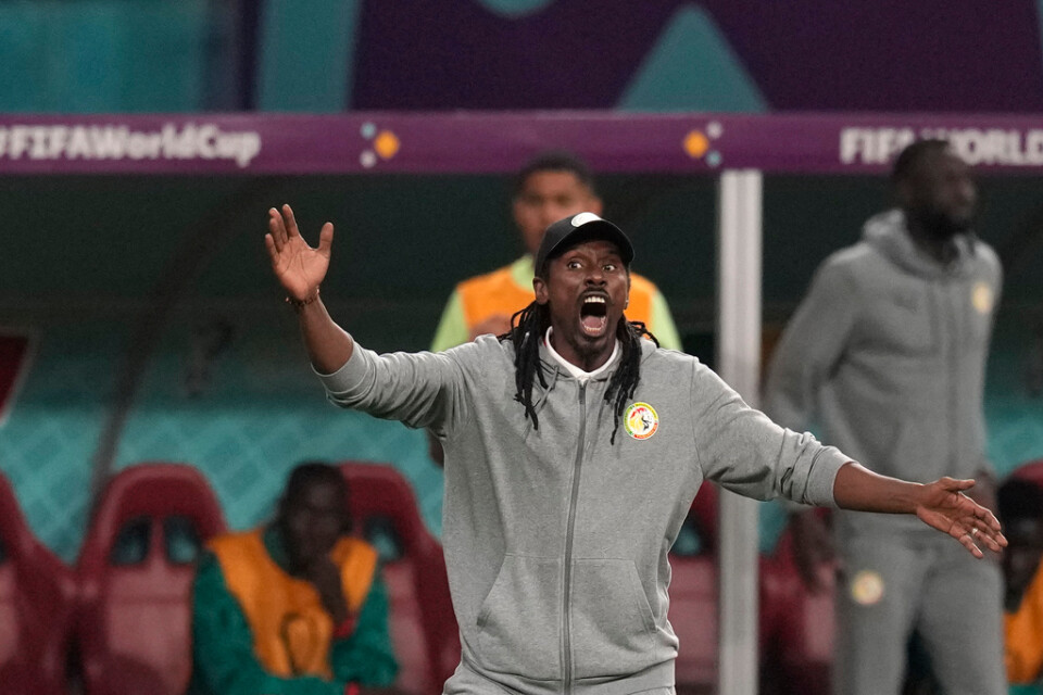 Senegals förbundskapten Aliou Cissé har feber.