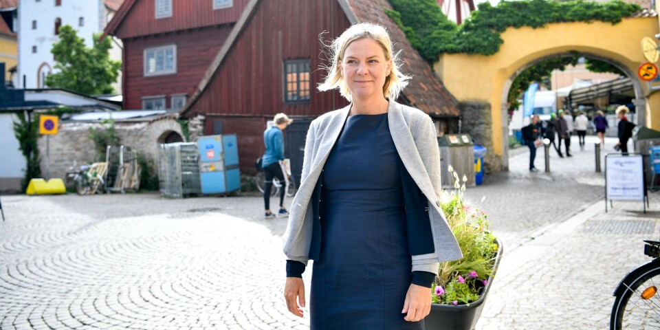 Magdalena Andersson, S, inleder Almedalsveckan. Borde prata om de mest utsatta.