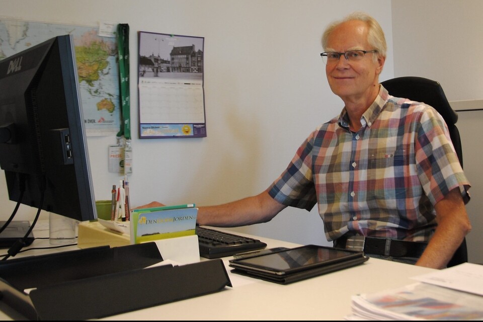 Yngve Sunesson, Norra Skånes tidigare chefredaktör och politisk redaktör de senaste fem åren går i pension.                                                            Foto. Stefan Olofson