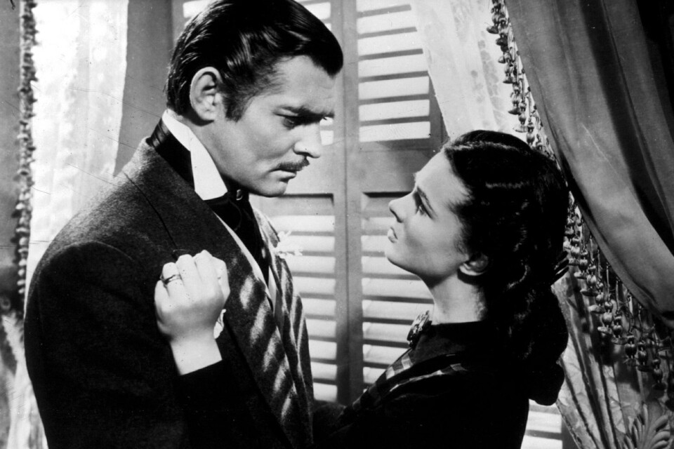 Clark Gable och Vivien Leigh i ”Borta med vinden”