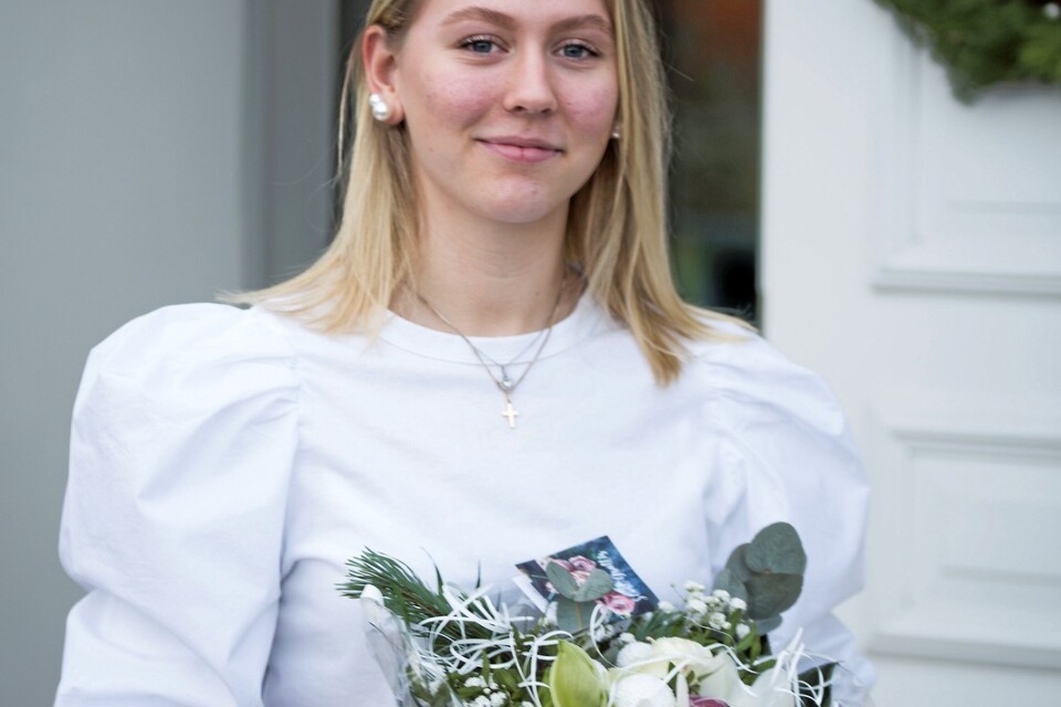 Emmy Persson är Vinslövs lucia 2020.