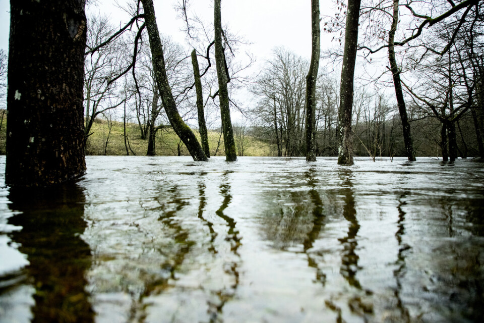 På några platser i Sverige har SMHI utfärdat klass 2-varning för översvämningar.