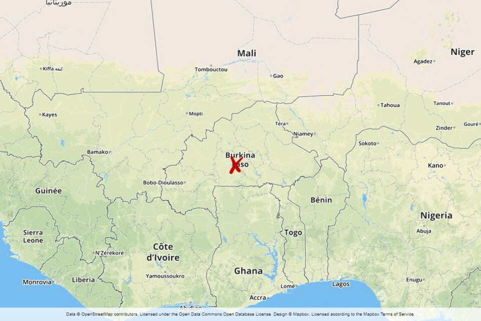 Burkina Faso i Västafrika.