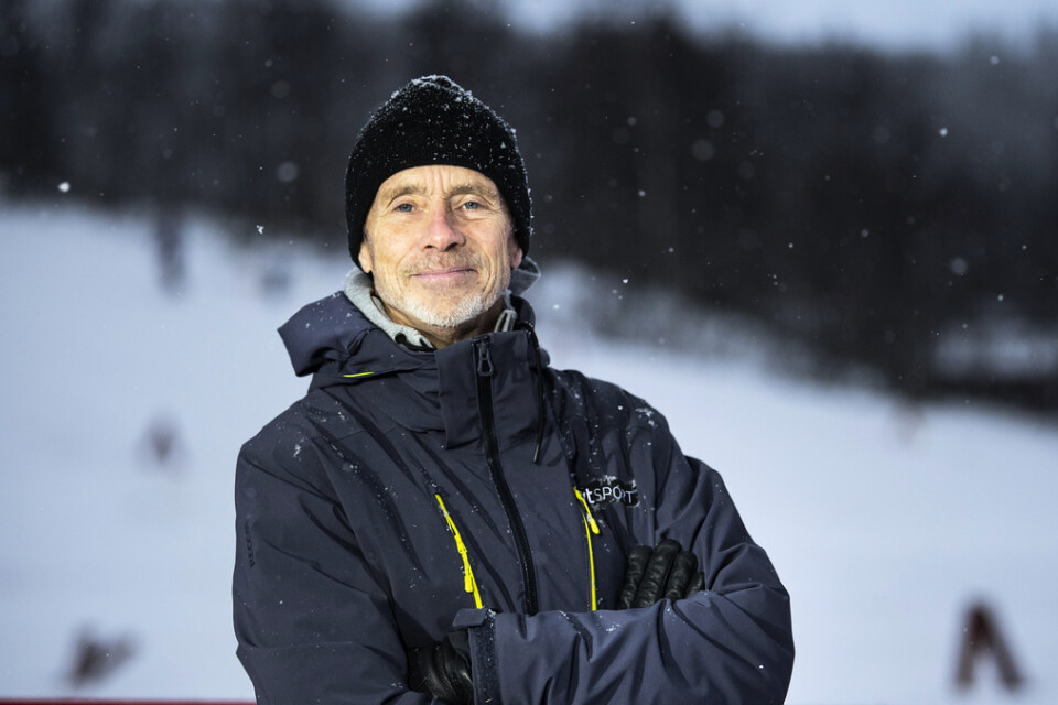 SVT Sport-journalisten Jacob Hård som tilldelats Stora Journalistpriset, i Bruksvallarna i samband med den svenska längdskidpremiären.