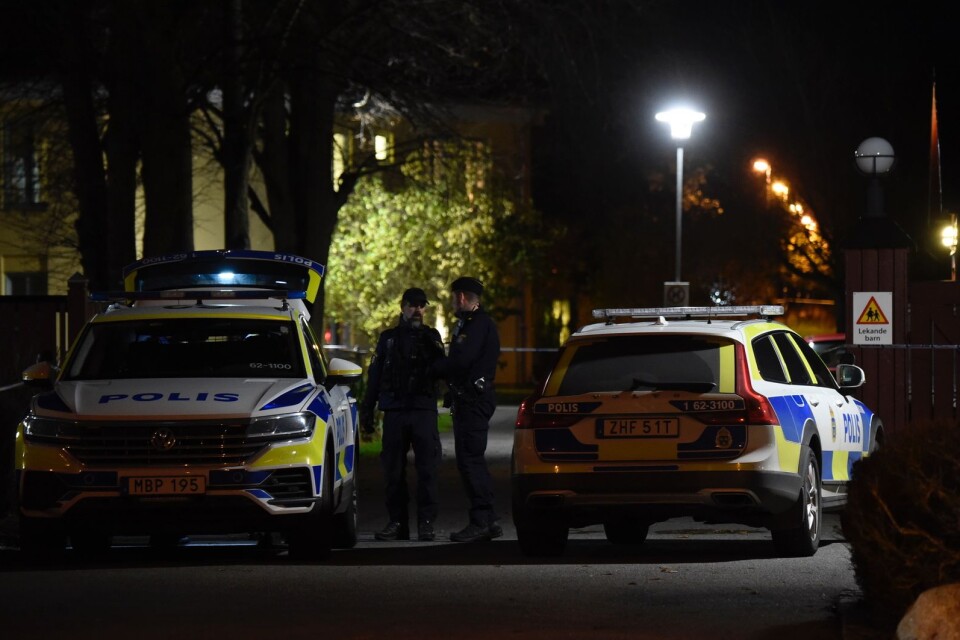 The police cordoned off a large area that stretched into the student accommodation.