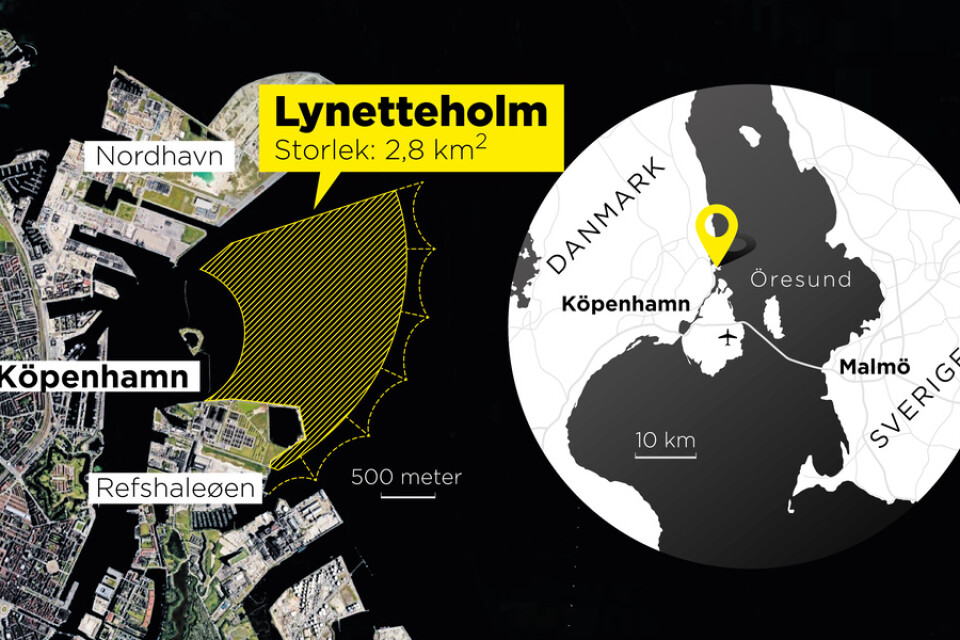En konstgjord ö är planerad att anläggas i Köpenhamn.