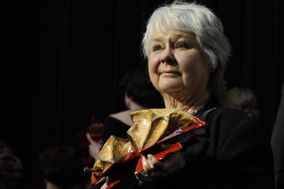 Mona Malm tilldelades en Guldbagge 2011, under årets gala hedrades hon i In Memorian-inslaget. Arkivbild.