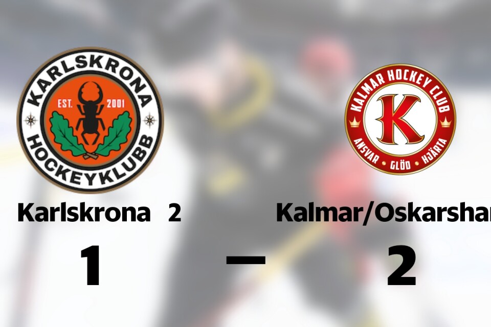 Karlskrona 2 förlorade mot Kalmar HC/IK Oskarshamn