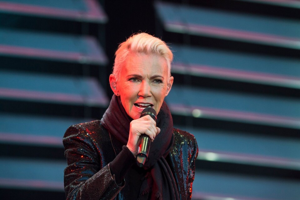 Marie Fredriksson i Roxette under bandets konsert på Fredriksskans i Kalmar 2015.