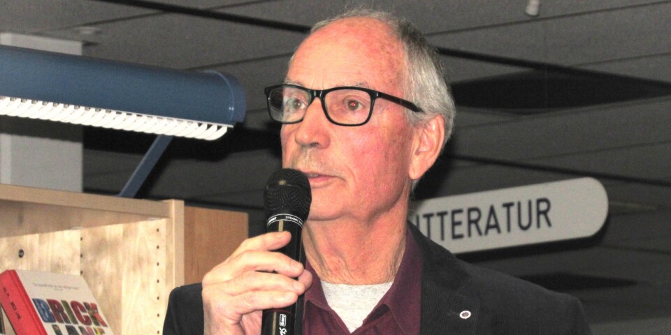 Anders Berg, ordförande i föreningen Sjöfararkusten Småland-Öland, höll föredrag i Borgholms bibliotek om kustsjöfarten förr.