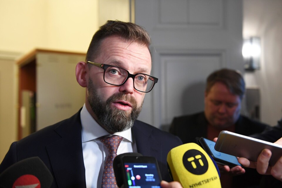 Försvarsadvokat Björn Hurtig under rättegången i Svea hovrätt.
