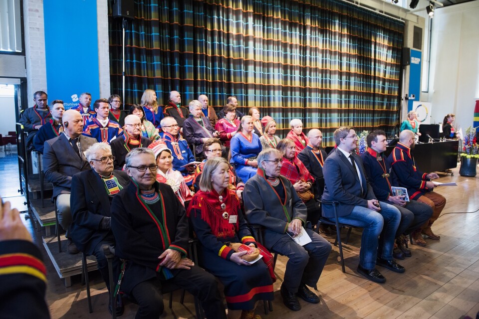 Lagrådet ger nu regeringen klartecken att gå vidare med den konsultationsordning som ska involvera samiska företrädare i ärenden med särskild betydelse för samerna. Arkivbild från när Sametinget öppnades i Östersund, 2017.