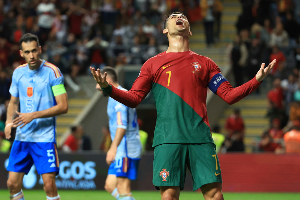 Portugals anfallsstjärna Cristiano Ronaldo. Arkivbild