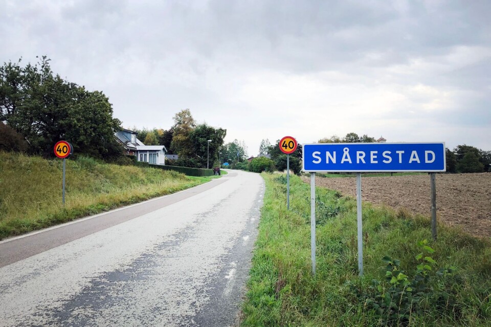 Snårestad, en av byarna på ystads landsbygd, där de boende ofta valt just lugnet och avskildheten.