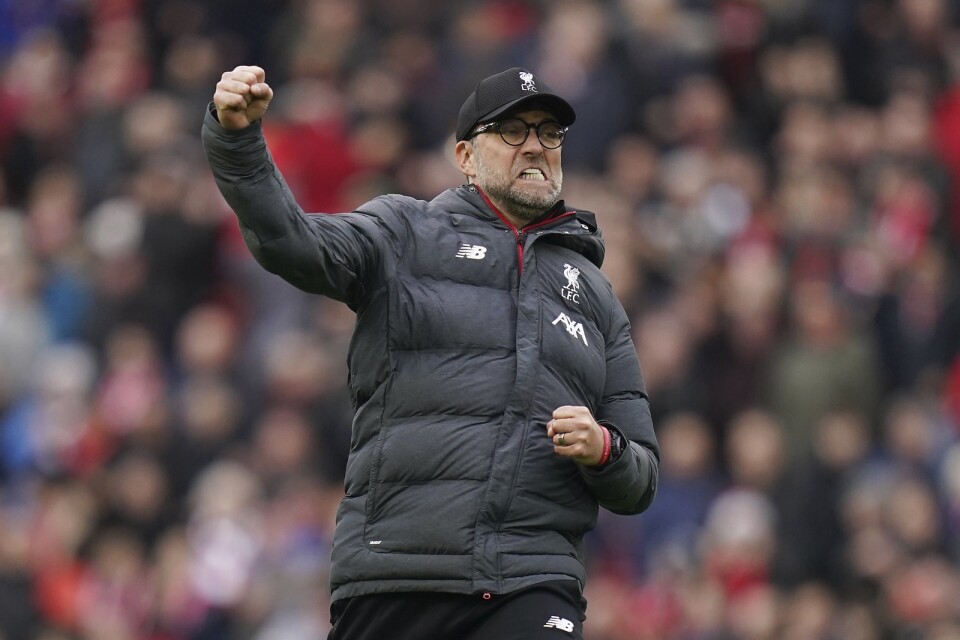 Liverpools tränare Jürgen Klopp var tårögd efter Liverpools ligaguld. Arkivbild.
