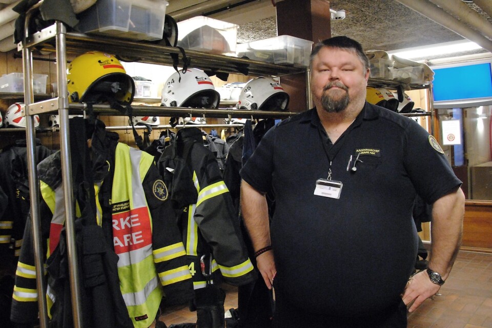 Jimmie Ask, chef räddningstjänsten Osby.