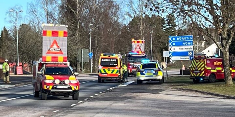 Trafikolycka på väg 46 mellan Dalum och Blidsberg i Ulricehamn.