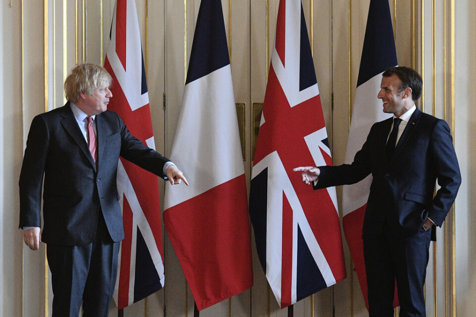 Storbritanniens premiärminister Boris Johnson och Frankrikes president Emmanuel Macron möttes i London på torsdagen för att hedra förre franske presidenten Charles de Gaulle.