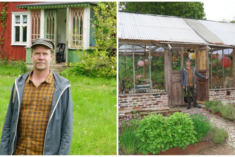 Thomas lever sitt drömliv – byggt om förfallen gård mitt i skogen: ”Jag ville rädda det”