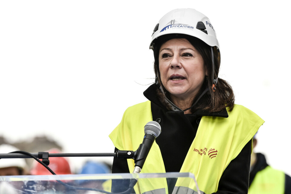 Paola De Micheli är Italiens transportminister. Arkivbild.