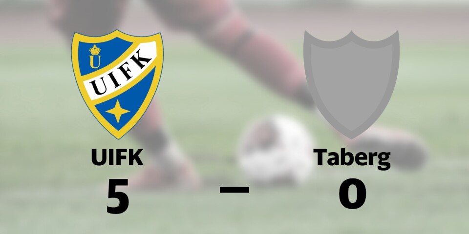 UIFK utklassade Taberg på hemmaplan