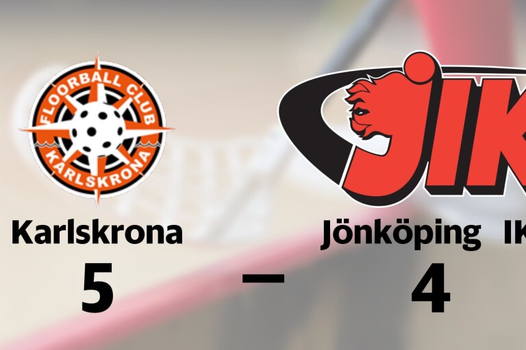 Karlskrona tog bonuspoängen hemma mot Jönköping IK U