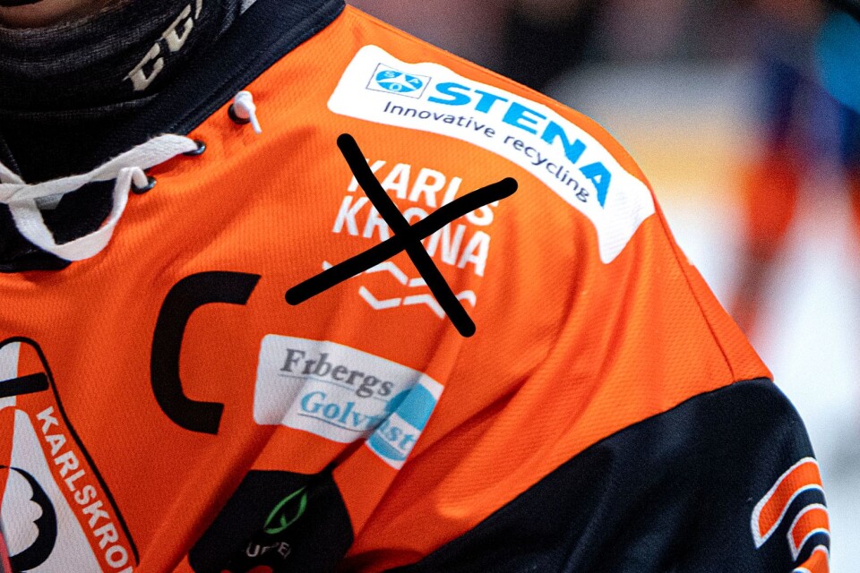 Karlskrona kommun sponsrar inte Karlskrona HK:s allsvenska lag. KHK kontrar med att ta bort kommunloggan från matchtröjan.