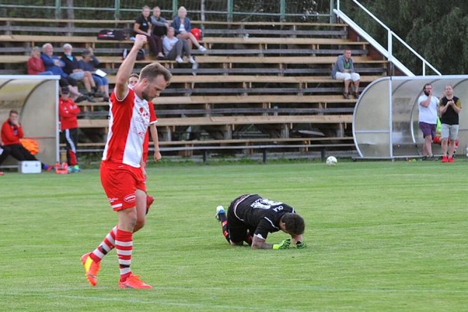 Pelle Nilsson en Böda/Högbys bästa i sista matchen.