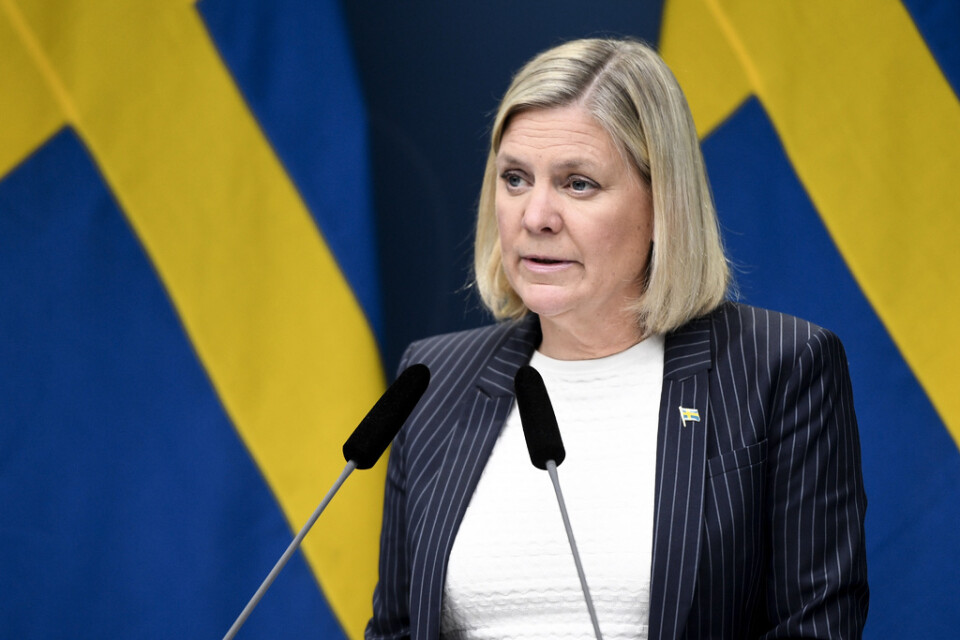 Finansminister Magdalena Anderssons (S) lador töms nu i rask takt. Arkivbild.