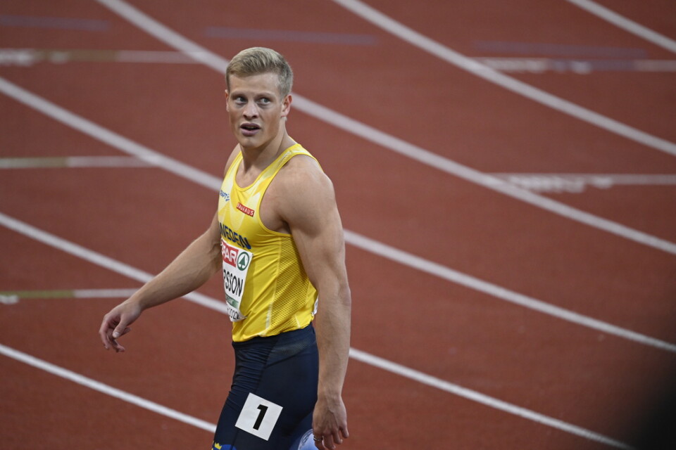 Henrik Larsson satte svenskt rekord på 100 meter i Åbo. Arkivbild.