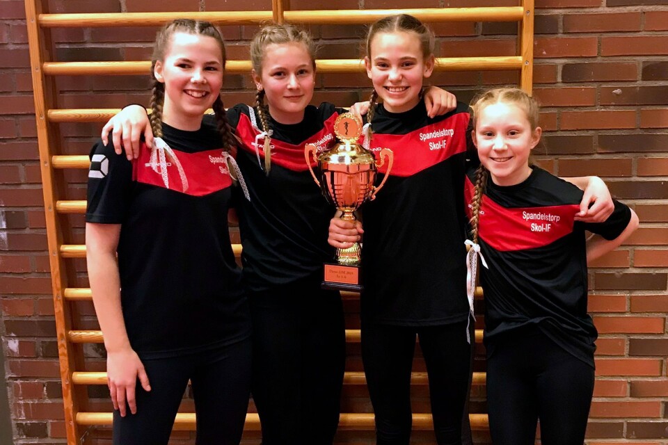 Spandelstorpsskolans kvartett var bäst i tävlingen för årskurs 4–6.
