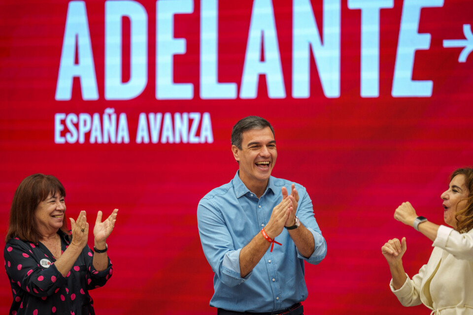 Socialdemokratiska PSOE:s partiledare Pedro Sánchez. Arkivbild.
