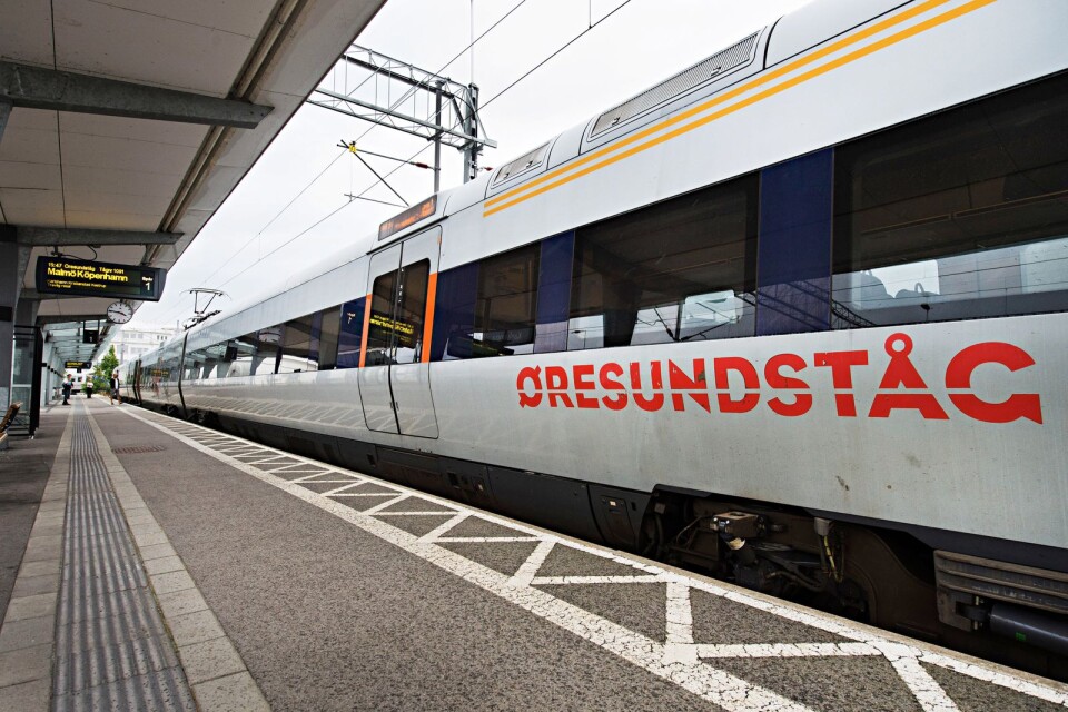 Öresundståg öresundstågen tåg perrong Karlskrona Centralstation