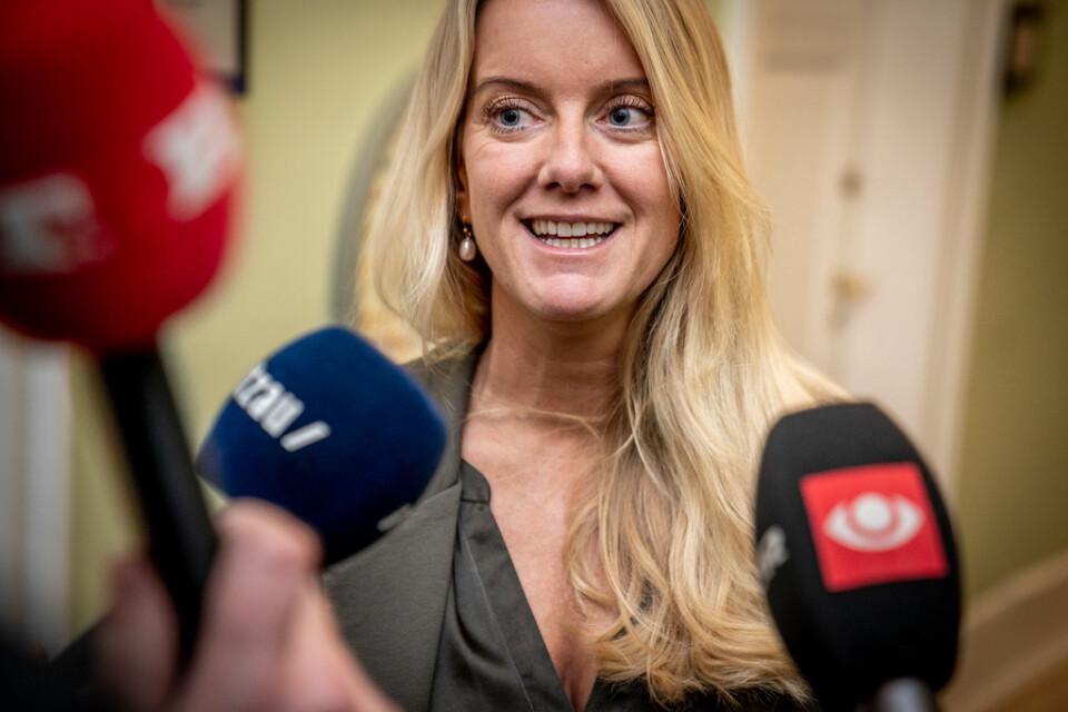 Den danska politikern Pernille Vermund, Nye borgerlige, är positivt inställd till kärnkraft. Arkivbild.