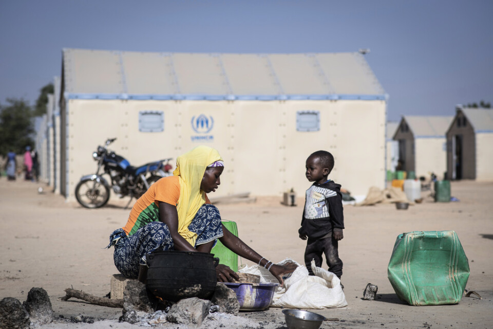Bild från ett flyktingläger i Burkina Faso. Oroligheterna i landet har tvingat 1,8 miljoner människor på flykt. Arkivbild
