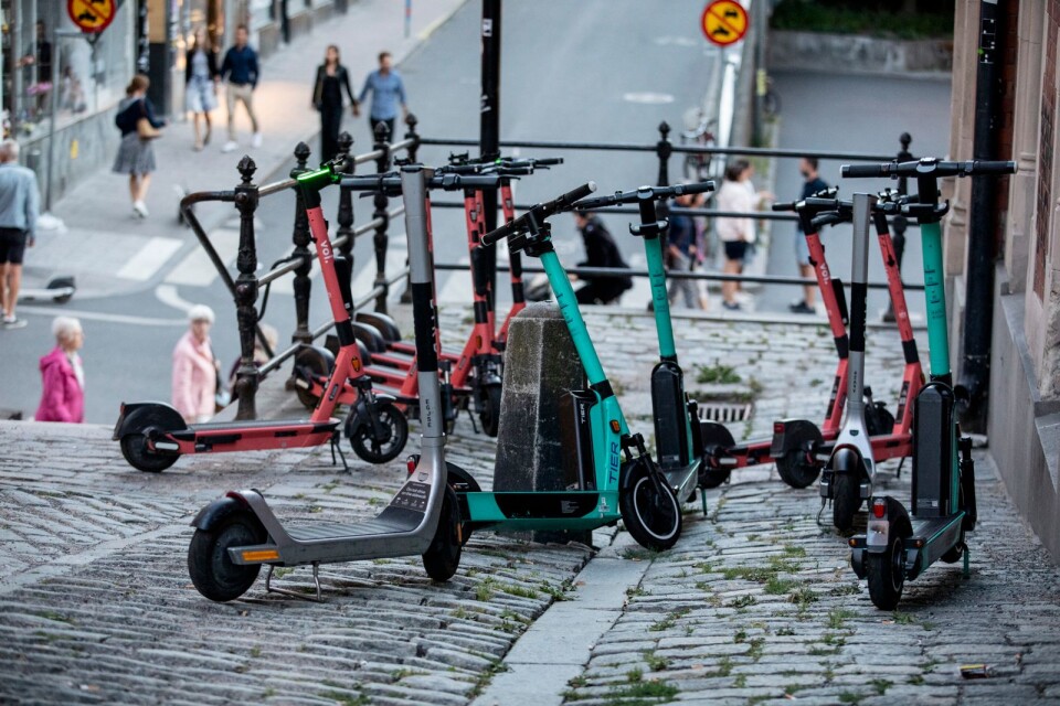 Kristianstad does not want a situation like the situation in Stockholm. Electric kick scooters have become a traffic hazard there for people who are visually impaired as well as for others.